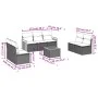 Garden sofa set with beige cushions 8 pcs PE rattan by , Garden sets - Ref: Foro24-3227564, Price: 478,99 €, Discount: %