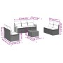 Gartensofa-Set mit beigen Kissen 8 Stück PE-Rattan von , Gartensets - Ref: Foro24-3227564, Preis: 441,19 €, Rabatt: %
