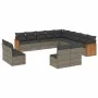 Gartensofa-Set mit Kissen, 13-teilig, graues synthetisches Rattan von , Gartensets - Ref: Foro24-3228167, Preis: 796,33 €, Ra...