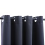 Blackout curtains with metal rings 2 pcs anthracite 140x245 cm by vidaXL, Curtains and curtains - Ref: Foro24-134420, Price: ...