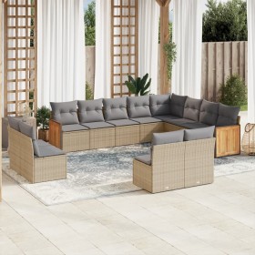 12-piece garden sofa set and brown synthetic rattan cushions by , Garden sets - Ref: Foro24-3228152, Price: 675,45 €, Discoun...