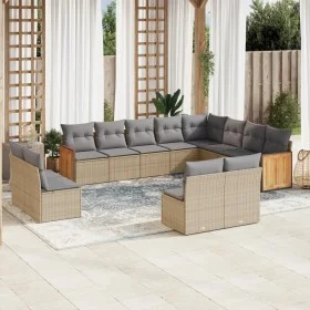 12-teiliges Gartensofa-Set und braune synthetische Rattankissen von , Gartensets - Ref: Foro24-3228152, Preis: 733,54 €, Raba...