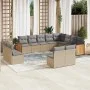 12-teiliges Gartensofa-Set und braune synthetische Rattankissen von , Gartensets - Ref: Foro24-3228152, Preis: 734,85 €, Raba...