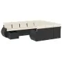 11-teiliges Gartensofa-Set und schwarze synthetische Rattankissen von , Gartensets - Ref: Foro24-3254263, Preis: 710,57 €, Ra...