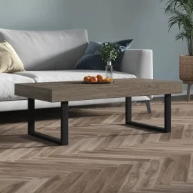 Couchtisch aus MDF und grauem und schwarzem Eisen, 120 x 60 x 40 cm von vidaXL, Couchtisch - Ref: Foro24-286104, Preis: 122,7...