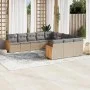 11-piece garden sofa set with beige synthetic rattan cushions by , Garden sets - Ref: Foro24-3228110, Price: 687,00 €, Discou...