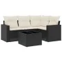 5-piece garden furniture set and black synthetic rattan cushions by , Garden sets - Ref: Foro24-3218906, Price: 317,66 €, Dis...
