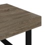 Mesa de centro MDF y hierro gris y negro 120x60x40 cm de vidaXL, Mesas de centro - Ref: Foro24-286104, Precio: 124,13 €, Desc...