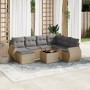 Garden sofa set with beige cushions 8 pcs PE rattan by , Modular outdoor sofas - Ref: Foro24-3221688, Price: 488,51 €, Discou...