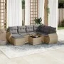 Garden sofa set with beige cushions 8 pcs PE rattan by , Modular outdoor sofas - Ref: Foro24-3221688, Price: 514,79 €, Discou...
