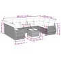10-piece garden sofa set with gray synthetic rattan cushions by , Modular outdoor sofas - Ref: Foro24-3221809, Price: 612,45 ...