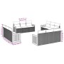 Gartensofa-Set 12-teilig mit schwarzen synthetischen Rattankissen von , Gartensets - Ref: Foro24-3227511, Preis: 854,76 €, Ra...