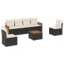 7-piece garden dining set and black synthetic rattan cushions by , Garden sets - Ref: Foro24-3227547, Price: 384,33 €, Discou...