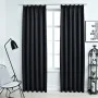 Blackout curtains with hooks 2 pieces black 140x245 cm by vidaXL, Curtains and curtains - Ref: Foro24-134416, Price: 36,20 €,...