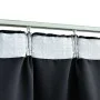 Blackout curtains with hooks 2 pieces black 140x245 cm by vidaXL, Curtains and curtains - Ref: Foro24-134416, Price: 36,20 €,...