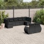 8-teiliges Gartensofa-Set und schwarze synthetische Rattankissen von , Gartensets - Ref: Foro24-3254152, Preis: 611,15 €, Rab...