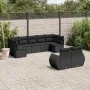 8-teiliges Gartensofa-Set und schwarze synthetische Rattankissen von , Gartensets - Ref: Foro24-3254152, Preis: 593,64 €, Rab...