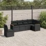 6-piece garden sofa set and black synthetic rattan cushions by , Garden sets - Ref: Foro24-3258415, Price: 411,21 €, Discount: %
