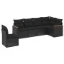 6-piece garden sofa set and black synthetic rattan cushions by , Garden sets - Ref: Foro24-3258415, Price: 411,21 €, Discount: %