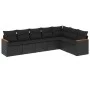 7-piece garden dining set and black synthetic rattan cushions by , Garden sets - Ref: Foro24-3258429, Price: 466,73 €, Discou...