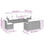 8-piece garden sofa set and gray synthetic rattan cushions by , Garden sets - Ref: Foro24-3258567, Price: 533,16 €, Discount: %