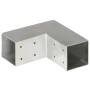L post connectors 4 pcs galvanized metal 71x71 mm by vidaXL, fence posts - Ref: Foro24-145454, Price: 47,09 €, Discount: %