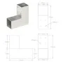 L post connectors 4 pcs galvanized metal 71x71 mm by vidaXL, fence posts - Ref: Foro24-145454, Price: 48,15 €, Discount: %
