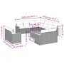 Gartensofa-Set 12-teilig mit schwarzen synthetischen Rattankissen von , Gartensets - Ref: Foro24-3228184, Preis: 792,85 €, Ra...