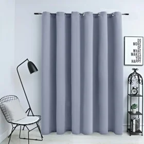 Blackout curtain with gray metal rings 290x245 cm by vidaXL, Curtains and curtains - Ref: Foro24-134429, Price: 32,61 €, Disc...