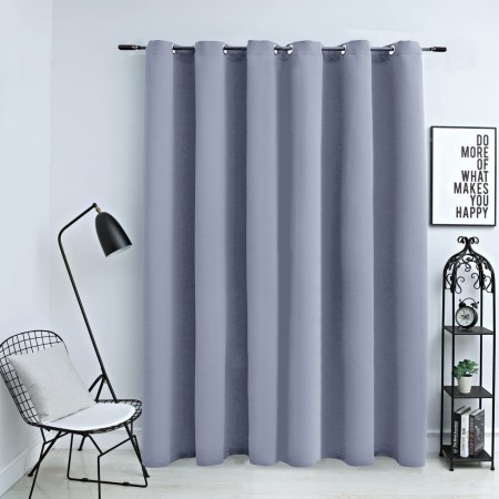 Verdunkelungsvorhang mit grauen Metallringen 290x245 cm von vidaXL, Vorhänge und Gardinen - Ref: Foro24-134429, Preis: 33,19 ...