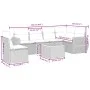 7-teiliges Gartensofa-Set und beigefarbene synthetische Rattankissen von , Gartensets - Ref: Foro24-3225030, Preis: 460,24 €,...