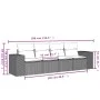 Garden sofa set with cushions 4 pieces beige synthetic rattan by , Modular outdoor sofas - Ref: Foro24-3222277, Price: 298,72...