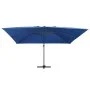Ampelschirm mit LED-Beleuchtung und blauem Aluminiummast 400x300 cm von vidaXL, Sonnenschirme - Ref: Foro24-47009, Preis: 314...
