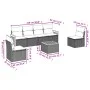 7-piece garden sofa set with gray PE rattan cushions by , Garden sets - Ref: Foro24-3227551, Price: 408,60 €, Discount: %