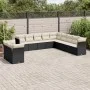 11-piece garden sofa set and black synthetic rattan cushions by , Garden sets - Ref: Foro24-3249715, Price: 667,52 €, Discoun...