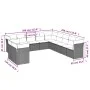 11-piece garden sofa set and black synthetic rattan cushions by , Garden sets - Ref: Foro24-3249715, Price: 667,52 €, Discoun...