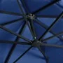 Cantilever umbrella LED lights and blue aluminum pole 400x300 cm by vidaXL, Umbrellas - Ref: Foro24-47009, Price: 291,69 €, D...