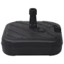 Parasol base fillable with sand/water black 24 L by vidaXL, Umbrella bases - Ref: Foro24-47856, Price: 43,04 €, Discount: %