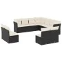 Set mit 11 Stück Gartensofas und Kissen synthetisches Rattan schwarz von , Gartensets - Ref: Foro24-3249655, Preis: 611,05 €,...
