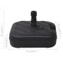 Parasol base fillable with sand/water black 24 L by vidaXL, Umbrella bases - Ref: Foro24-47856, Price: 43,04 €, Discount: %