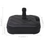 Sonnenschirmständer befüllbar mit Sand/Wasser schwarz 24 L von vidaXL, Schirmständer - Ref: Foro24-47856, Preis: 43,04 €, Rab...