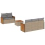 Set Gartensofas mit Kissen 6 Stück synthetisches Rattan beige von , Gartensets - Ref: Foro24-3227466, Preis: 376,20 €, Rabatt: %