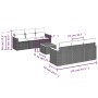 Set of 7-piece garden sofas and beige synthetic rattan cushions by , Garden sets - Ref: Foro24-3227472, Price: 419,79 €, Disc...