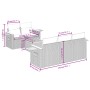 Set de sofás de jardín 6 piezas y cojines ratán sintético negro by , Garden sets - Ref: Foro24-3226623, Price: 413,26 €, Disc...