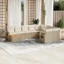 Juego de sofás jardín con cojines beige 10 pzas ratán sintético de , Sofás modulares de exterior - Ref: Foro24-3224728, Preci...