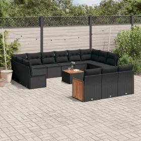 14-piece garden sofa set with black synthetic rattan cushions by , Garden sets - Ref: Foro24-3228141, Price: 882,22 €, Discou...