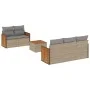 Gartensofa-Set mit Kissen, 6-teilig, beiges synthetisches Rattan von , Gartensets - Ref: Foro24-3259868, Preis: 442,76 €, Rab...