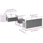 Gartensofa-Set mit Kissen, 6-teilig, beiges synthetisches Rattan von , Gartensets - Ref: Foro24-3259868, Preis: 442,76 €, Rab...