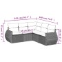 Garden sofa set with cushions 5 pieces beige synthetic rattan by , Garden sets - Ref: Foro24-3221348, Price: 347,43 €, Discou...