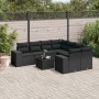 8-piece garden sofa set and black synthetic rattan cushions by , Modular outdoor sofas - Ref: Foro24-3222354, Price: 602,96 €...